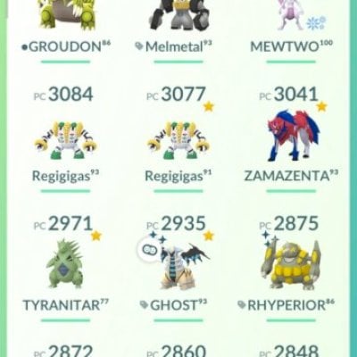 CONTA POKÉMON GO 131 SHINYS, MUITOS HUNDOS, 2 SHUNDOS 76 LEND