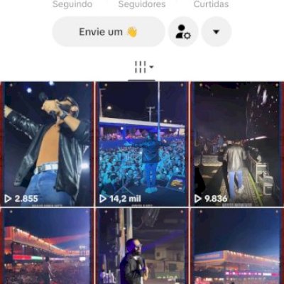 Vendo conta do tik Tok bem engajada