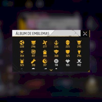 CONTA DE FREE FIRE FULL MASC/FEM