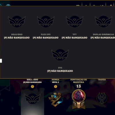 Unranked com 25 Champs e 41 Skins