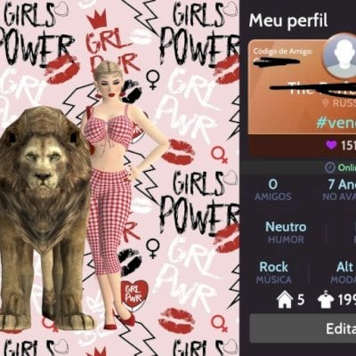 Vendo Conta Feminina Rica Nível 50