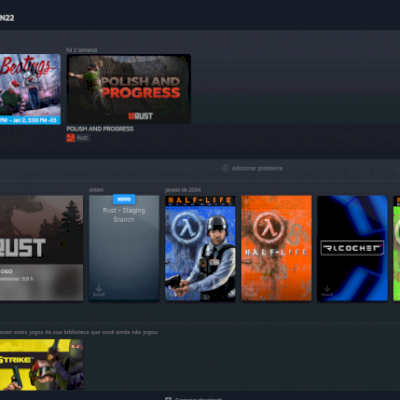 conta steam 10 anos . mais conta de rust