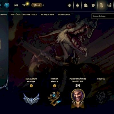 conta lol ganhando 37 pdl prata
