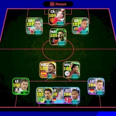 Conta Efootball! 3197 de Força Coletiva + Craques 107/105/103