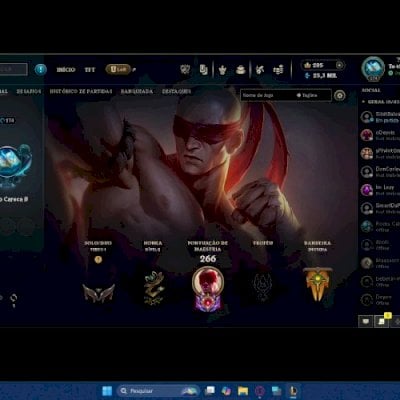 Conta de Valorant e LOL juntas. Diversas skins raras e limitadas
