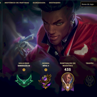 Conta Esmeralda III - 120 skins - 120+ Champions