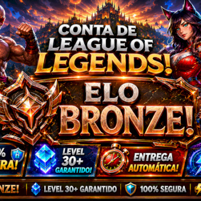 [ENTREGA AUTOMÁTICA]CONTA LOL BRONZE, 40 SKINS, 1 ULTIMATE, MITICA, LENDARIA