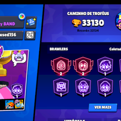 CONTA BRAWL +34000 (TODOS OS LENDÁRIOS) 103 BRAWLERS
