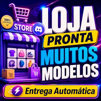 LOJA PRONTA DISCORD PERSONALIZE EM SEGUNDOS! 20 MODELOS EXCLUSIVOS