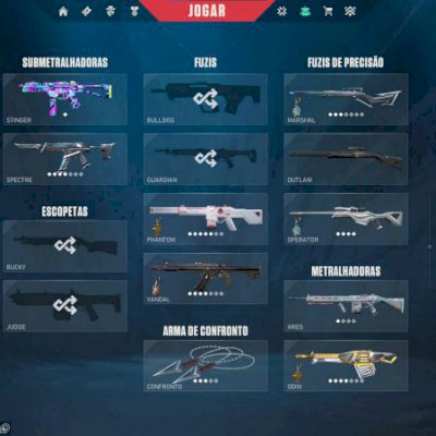 Conta de Valorant, LOL e tft com diversas skins em todos os jogos
