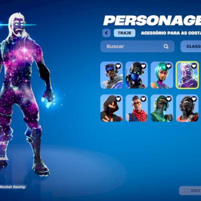 CONTA FORTNITE RARA (GALAXY + IKONIK + GLOW + WONDER + REFLEX NVIDIA + MINTY)