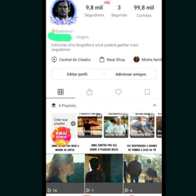 🔥 CONTA KWAI MONETIZADA À VENDA! 🔥  💰 Conta monetizada 👥 9,8 mil seguidores