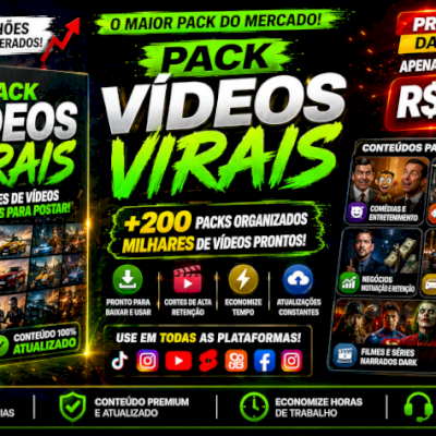 Pack Ultimate Virais + 25k Vídeos _ENTREGA AUTOMÁTICA 🎯
