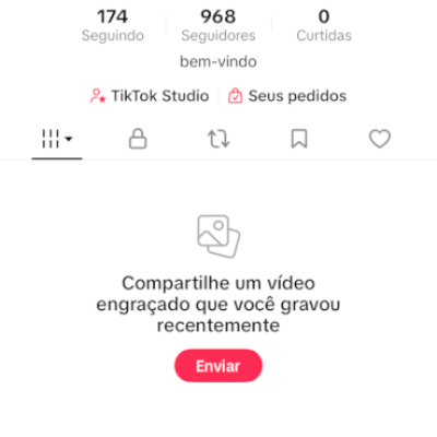 Conta tik tok 968 seguidores pra vender rápido