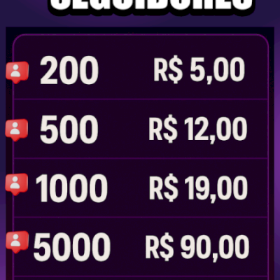 200/500/1000/5000/10000 Seguidores Instagram