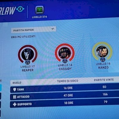 Conta de overwatch