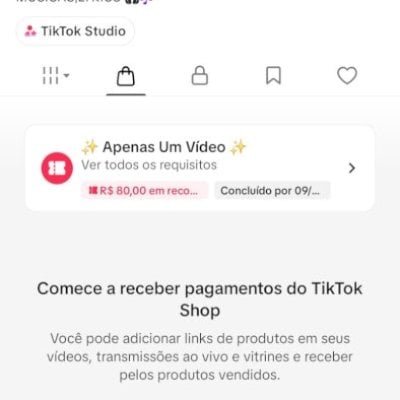 CONTA COM 75K DE SEGUIDOR |TIKTOK SHOP ATIVO