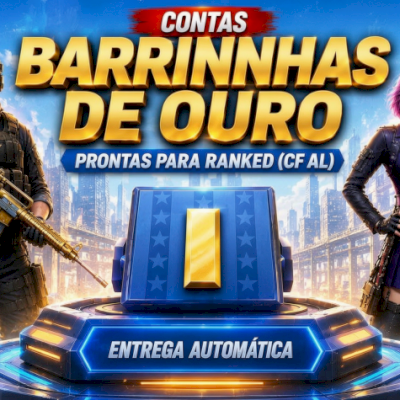 Contas Crossfire - Barrinha de Ouro + 20 Caixas MN Gratis - Ranked Liberada