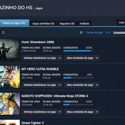 VENDO CONTA STEAM COM DIVERSOS JOGOS