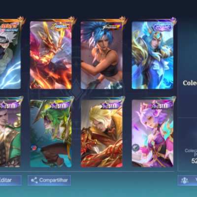 Conta mobile legends kakashi hayabusa