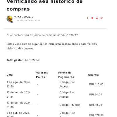 VENDO CONTA DE VALORANT
