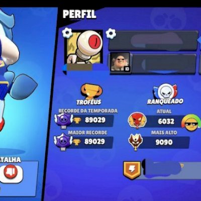 CONTA BRAWL STARS FULL - 90k TROFÉUS, TODOS OS BRAWLERS 1000, TODAS AS HYPER.