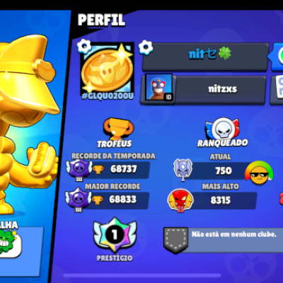 Conta muito boa focada no competitivo com mais de 2k500 gastos nela