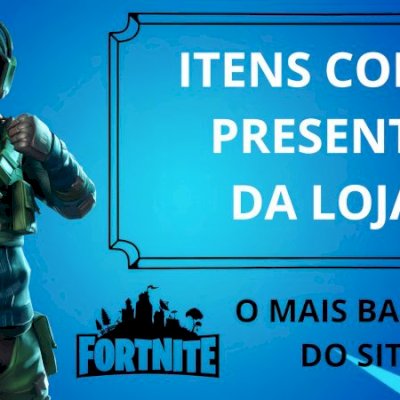 VBUCKS (ITENS DA LOJA) VIA PRESENTE NO FORTNITE -PROMOÇÃO - PREÇO ANTIGO