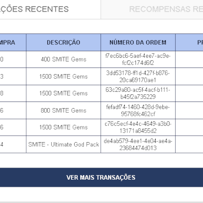 CONTA SMITE - Ultimate God Pack BARATO PRA VENDER RAPIDO!