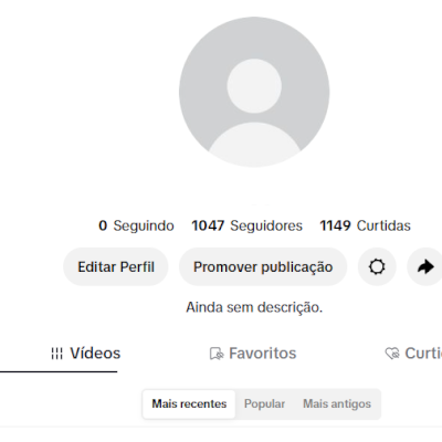 CONTA TIK TOK 1K SEG E 1,1K DE CURT (SHOP DAQ A 30 DIAS) (CONTAS TIK TOK)