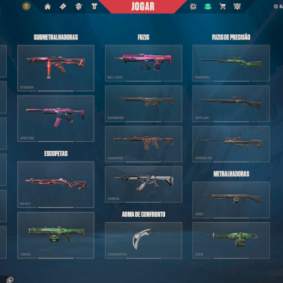 CONTA VALORANT- VANDAL SAQUEADORA - PHANTOM RECONHECIMENTO- KARAMBIT ION- E MAIS