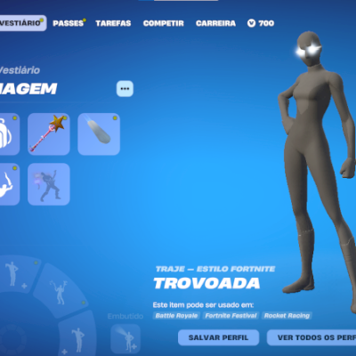 Conta Fortnite + Epic Games | Skins + Hogwarts Legacy + 700 V-Bucks