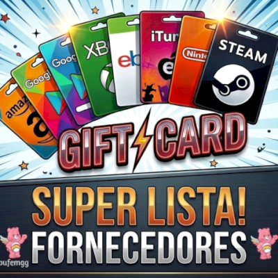 Lista Secreta Top Fornecedores De Gift Card - Promoção!