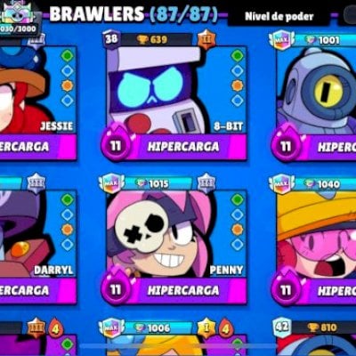 CONTA FULL !! 40 HIPERCARGAS+ 300 GEMAS+ 150 SKINS