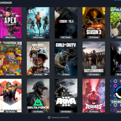 Conta Steam 11 anos | RE4, COD Cold War, Battlefield, Arma 3 e mais