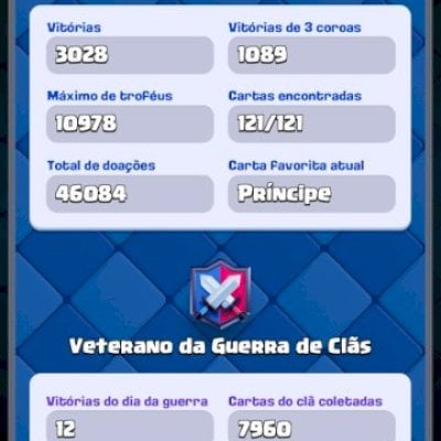 Conta de Clash Royale (9anos)
