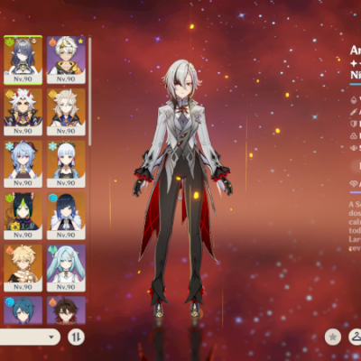 Conta Genshin AR60 I 25 Personagens 5* I 11 Armas 5*  I 86 desejos