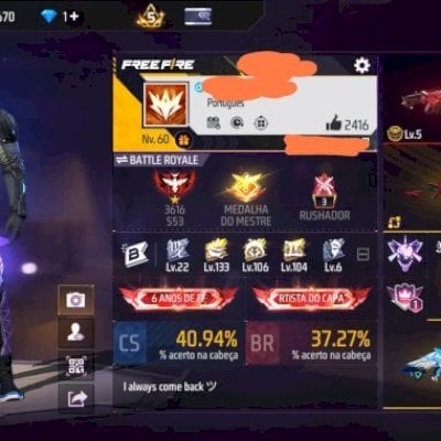 CONTA FF VETERANA 6 ANOS COM ANGELICAL  (negociar valor.)