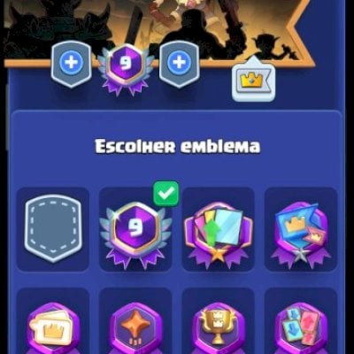 Conta de clash royale com 9 anos de jogo.