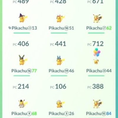 Conta pokemon go antiga