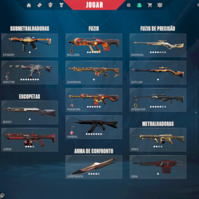 VENDO CONTA VALORANT COM SKIN EXCLUSIVAS, MAX ELO IMORTAL 3, ATUAL ELO ASC 2
