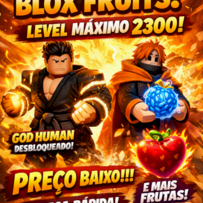 CONTA BLOX FRUITS LVL MAX + GODHUMAN + SPIRIT