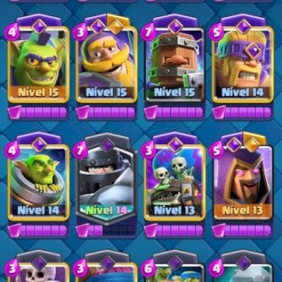 Conta clash royale upada com 16 evoluções e 8 herois