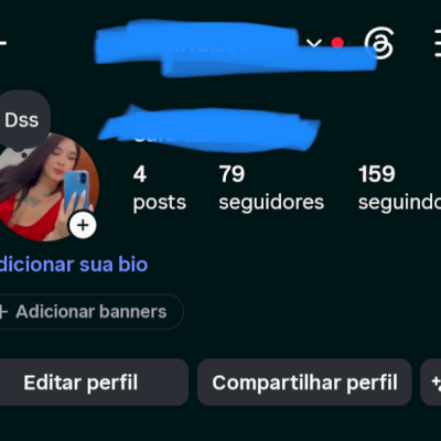 Conta de Instagram com 100 Seguidores