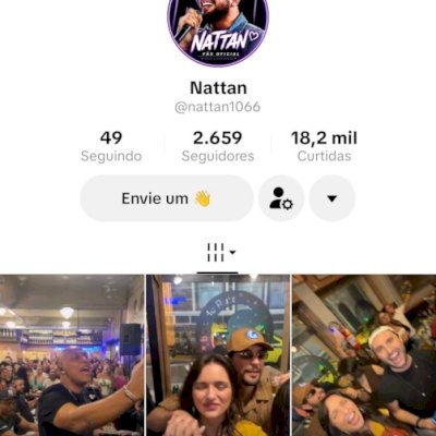 Vendo conta do tik Tok bem engajada