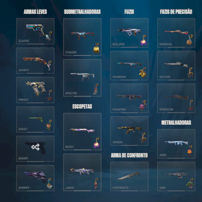 CONTA COM +80 SKINS