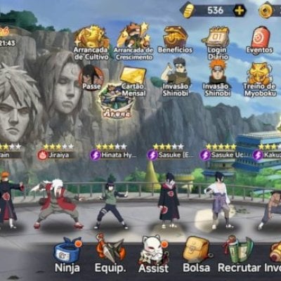 Conta Duelo Ninja vontade do fogo rank 2 em 2 servidores