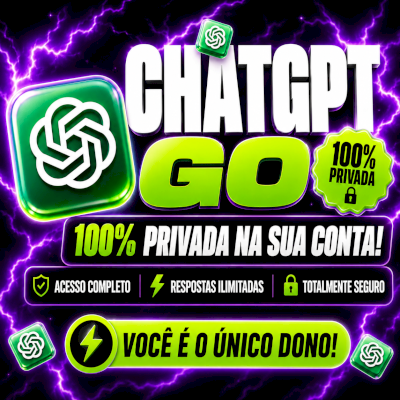 🧠 CHAT GPT-5 PREMIUM (PLANO GO) - INDIVIDUAL (MENSAL)