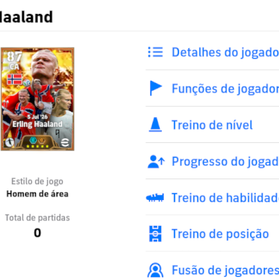 Contas Efootball com Haaland 109