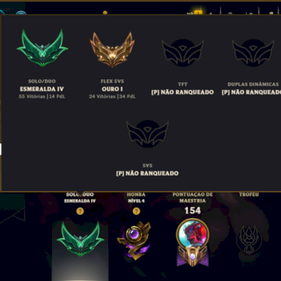 Esmeralda 4 com 95 Champs e 46 Skins + 1850 RP